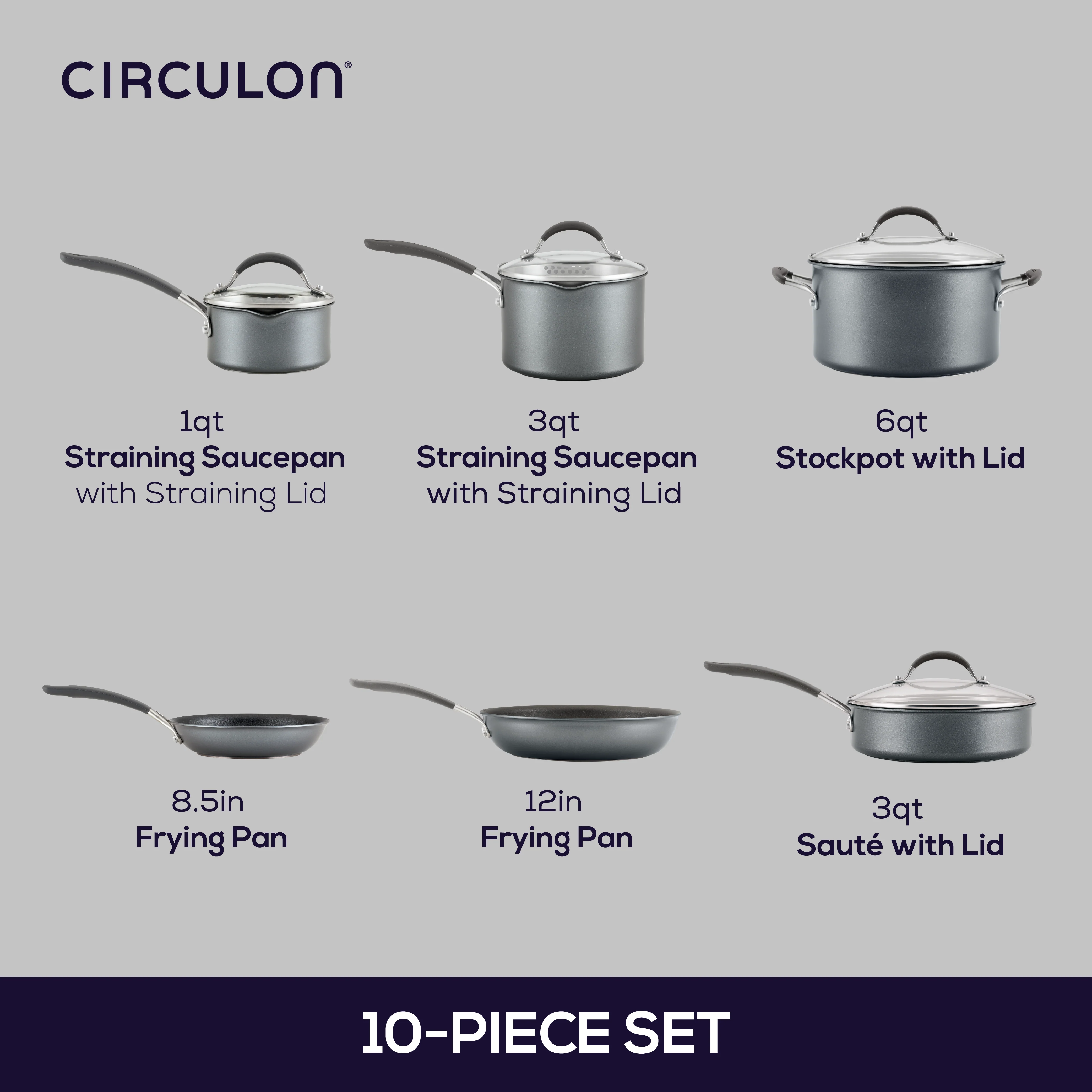 10-Piece ScratchDefense™ Nonstick Cookware Set - Image 10