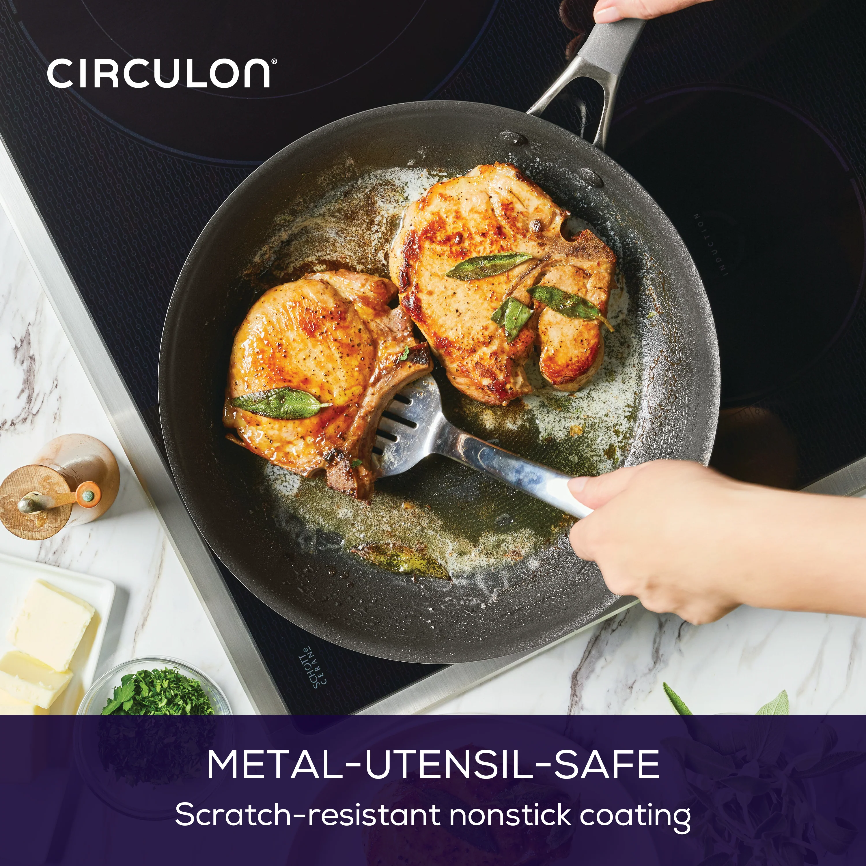 10-Piece ScratchDefense™ Nonstick Cookware Set - Image 6