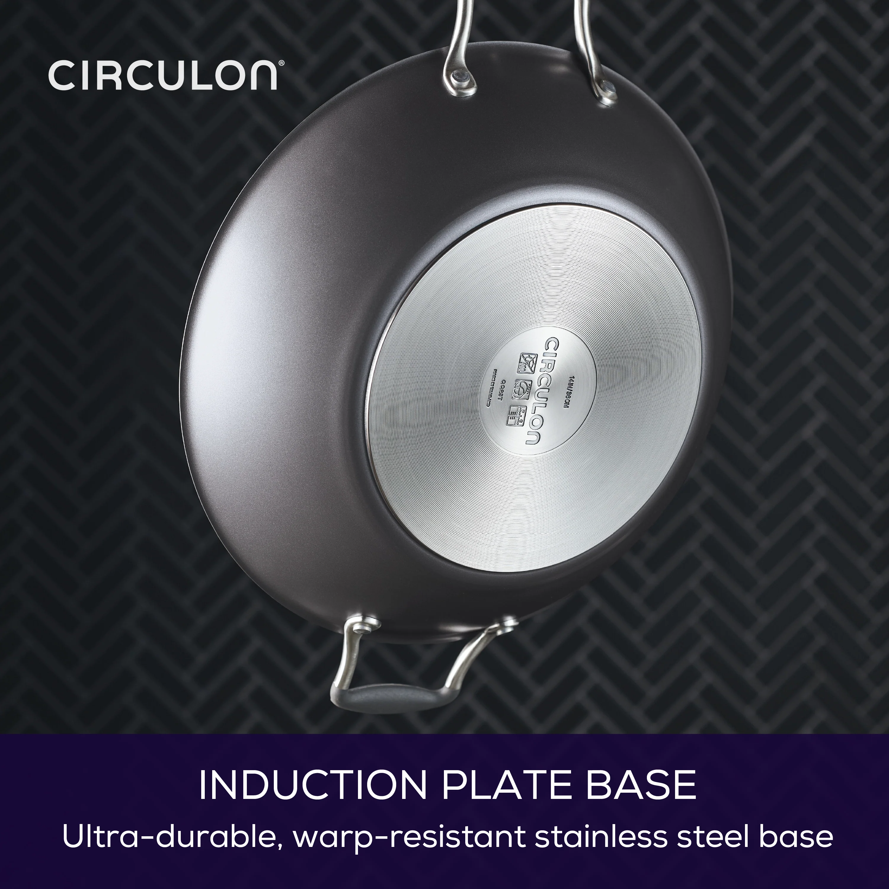 14-Inch A1 ScratchDefense™ Nonstick Wok with Lid - Image 3