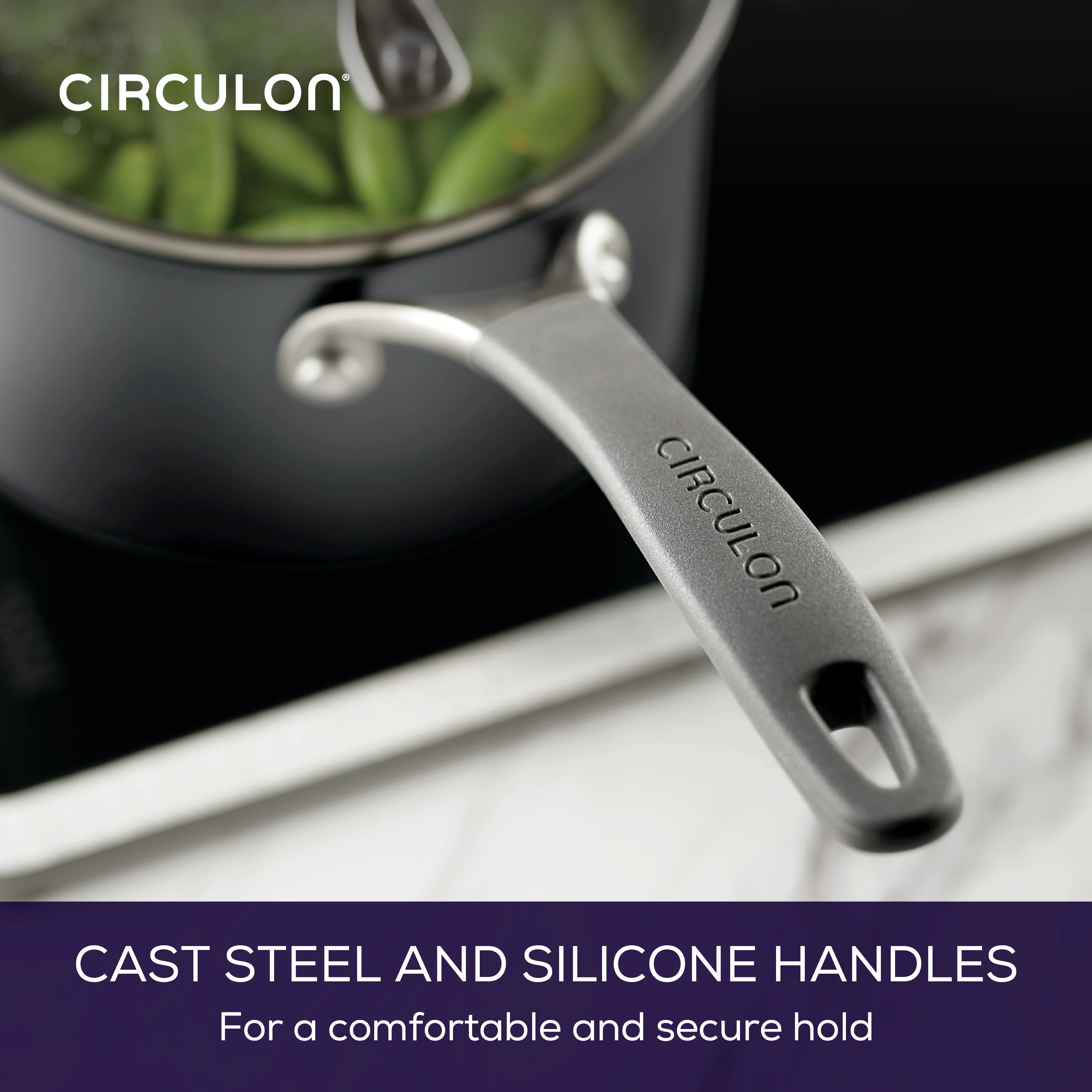2-Quart A1 ScratchDefense™ Nonstick Sauce Pan with Lid - Image 5