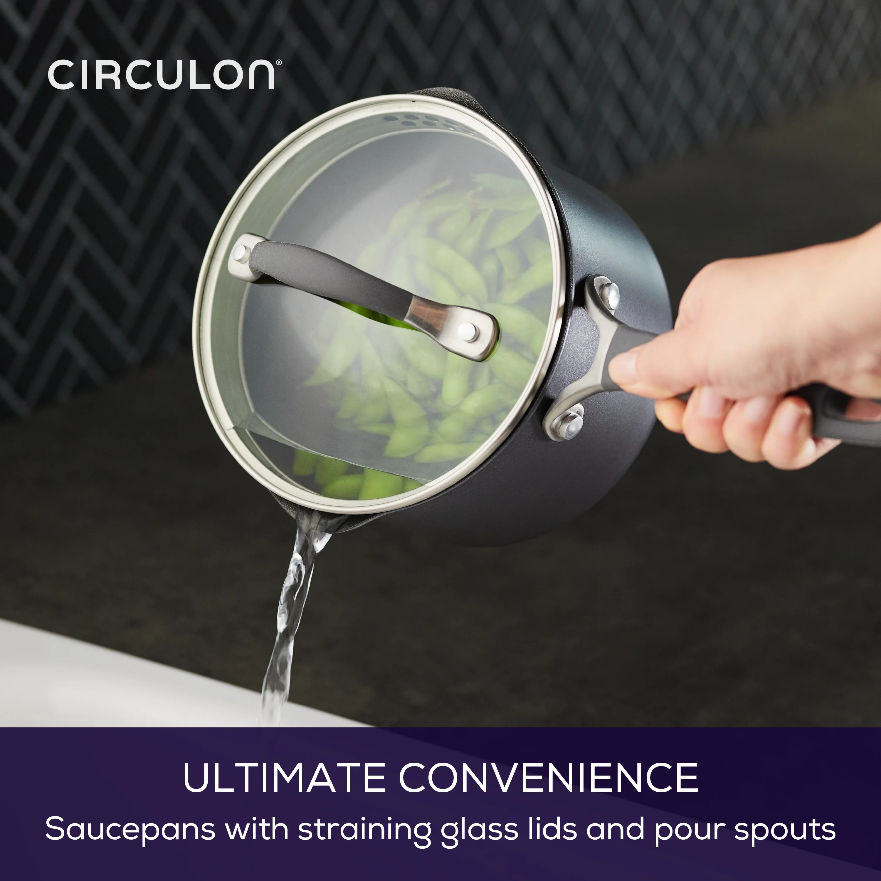 2-Quart A1 ScratchDefense™ Nonstick Sauce Pan with Lid - Image 6