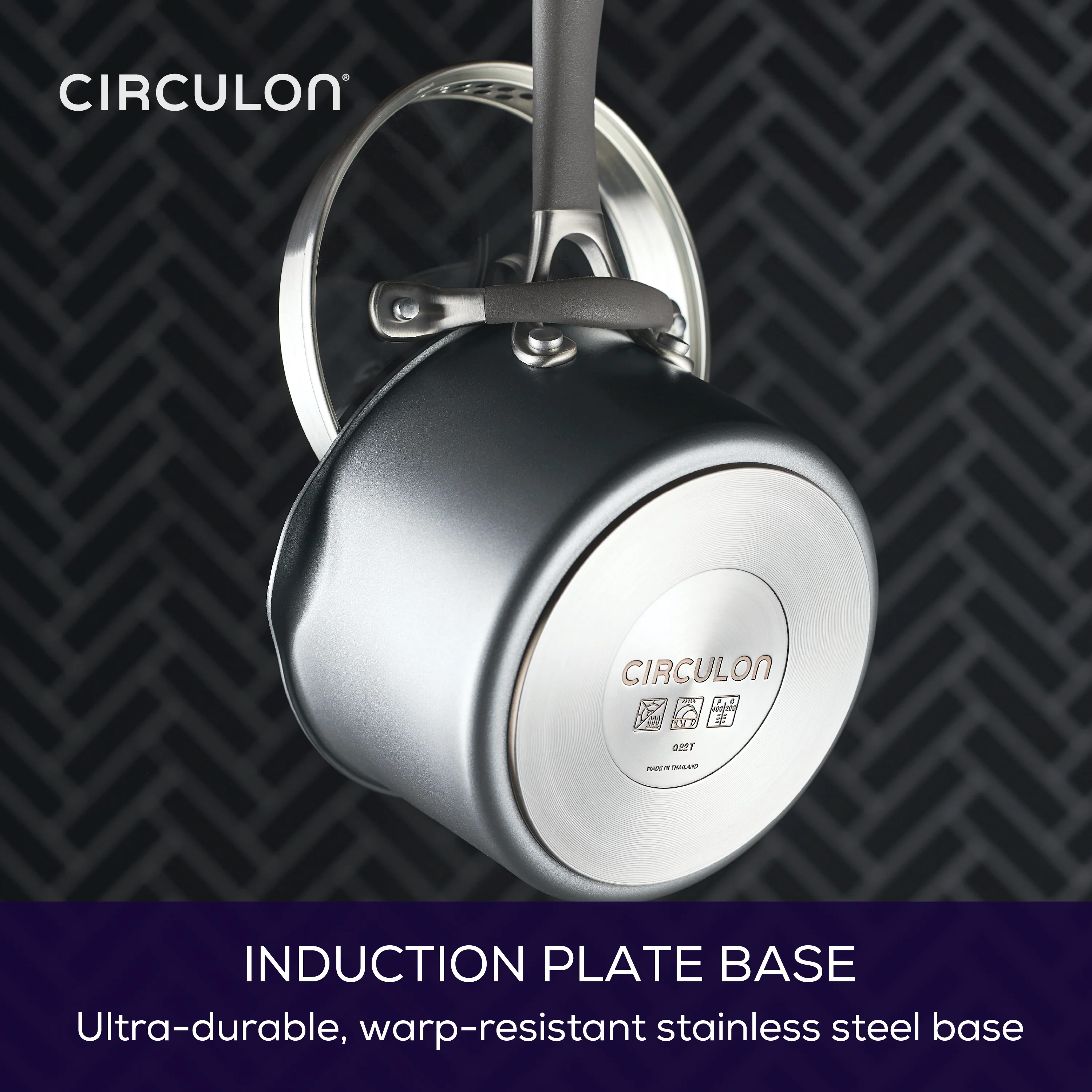 2-Quart A1 ScratchDefense™ Nonstick Sauce Pan with Lid - Image 8