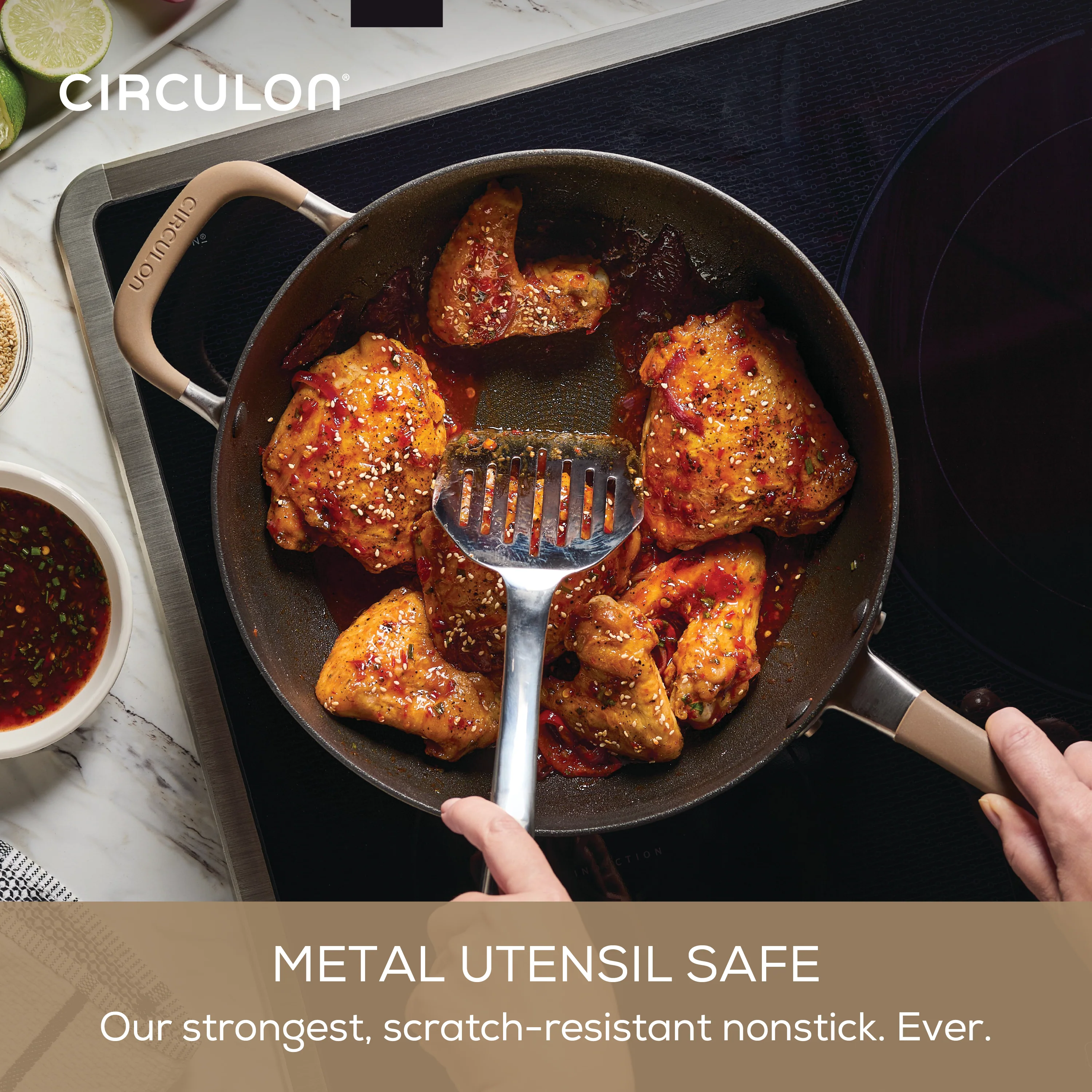 10-Piece ScratchDefense Nonstick Cookware Set - Image 4