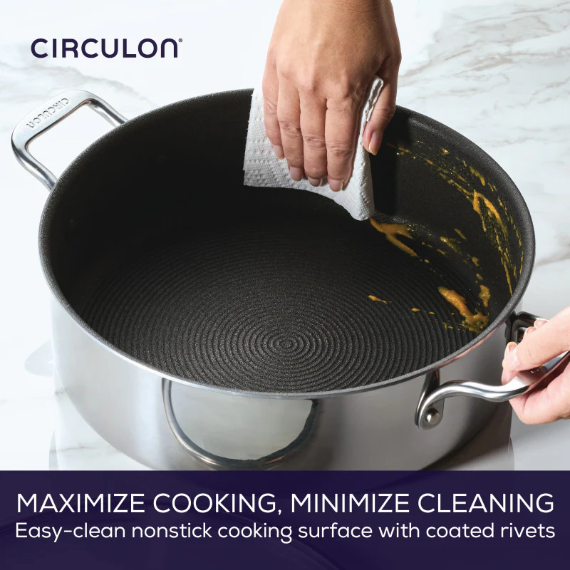 Nonstick 7-Quart Braiser with Lid - Image 10