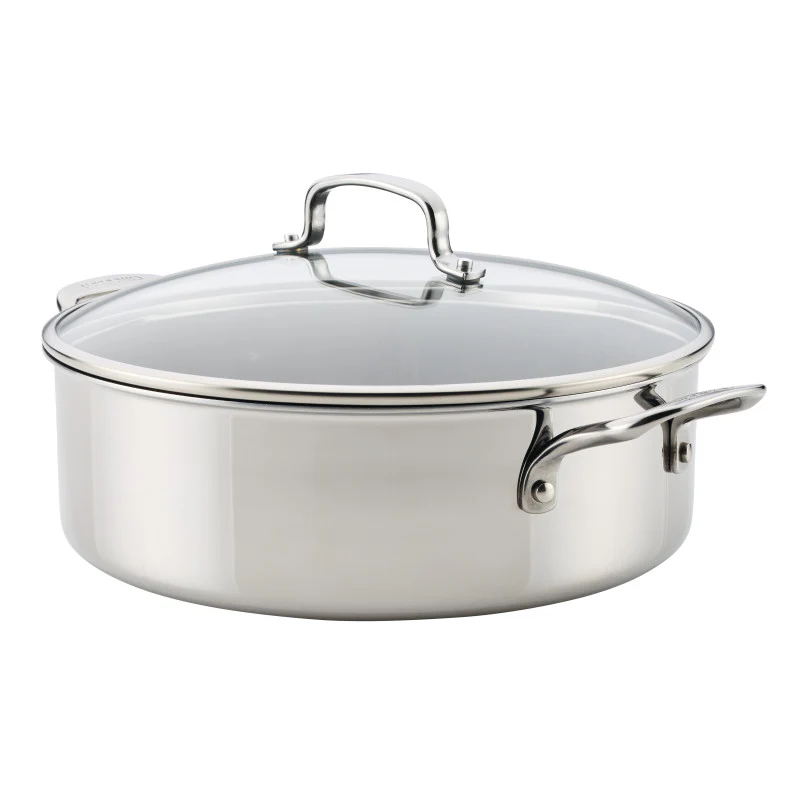 Nonstick 7-Quart Braiser with Lid - Image 17