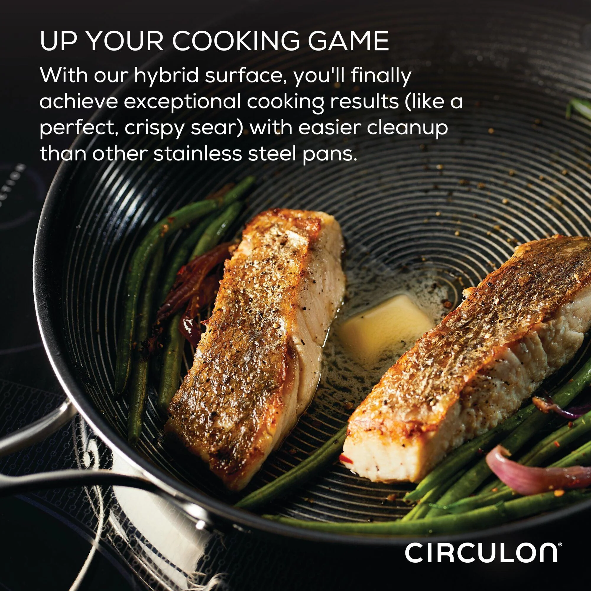 8.5" & 10" Tri-Ply Clad Nonstick Frying Pan Set - Image 3
