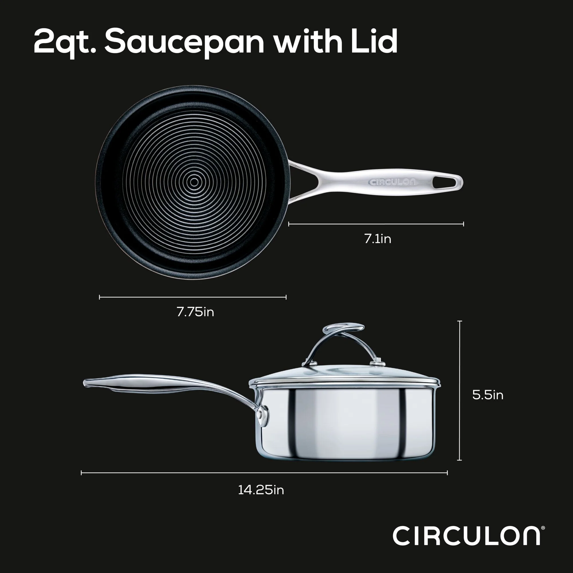 2 Quart Covered Saucepan - Image 8