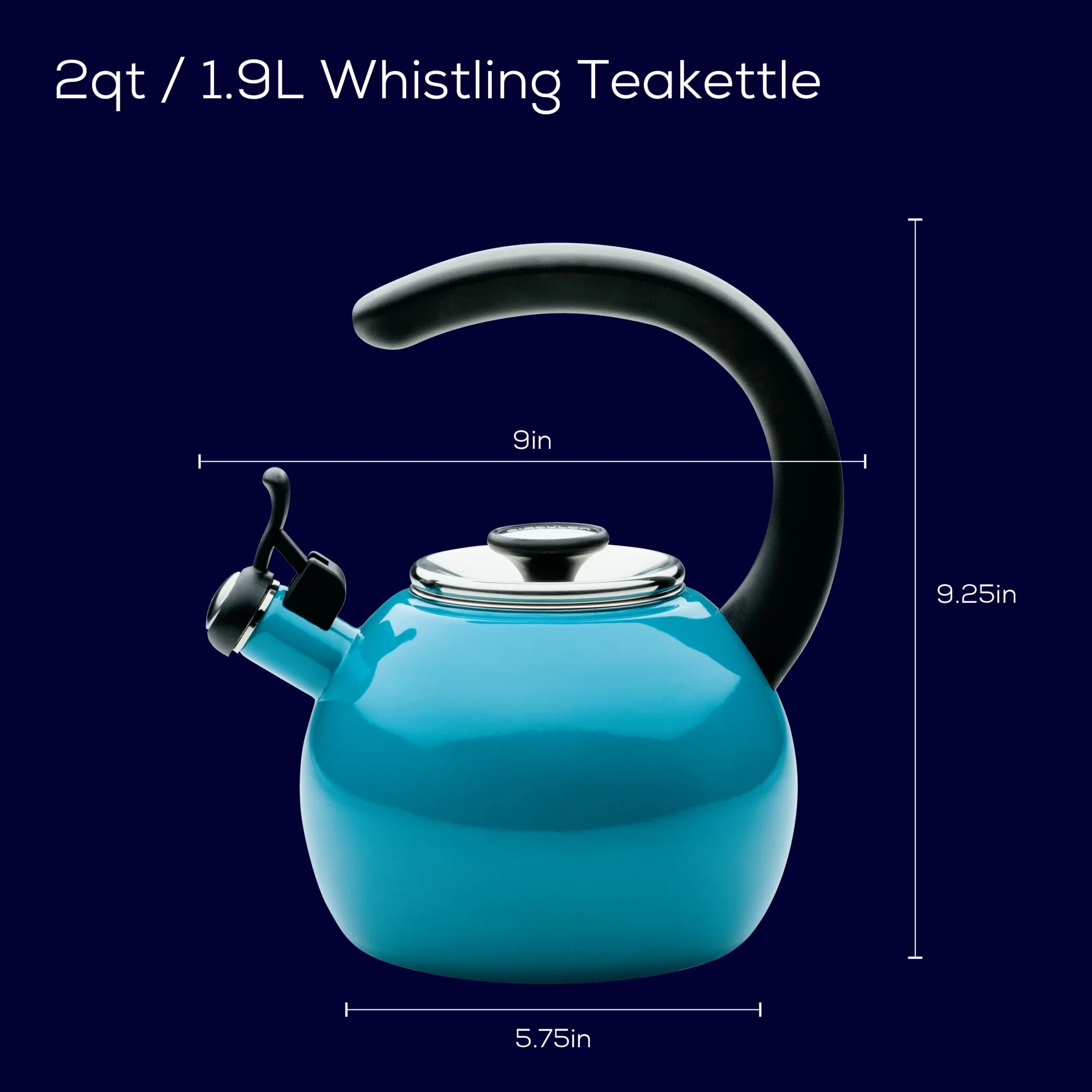 2-Quart Whistling Teakettle with Flip-Up Spout - Image 30