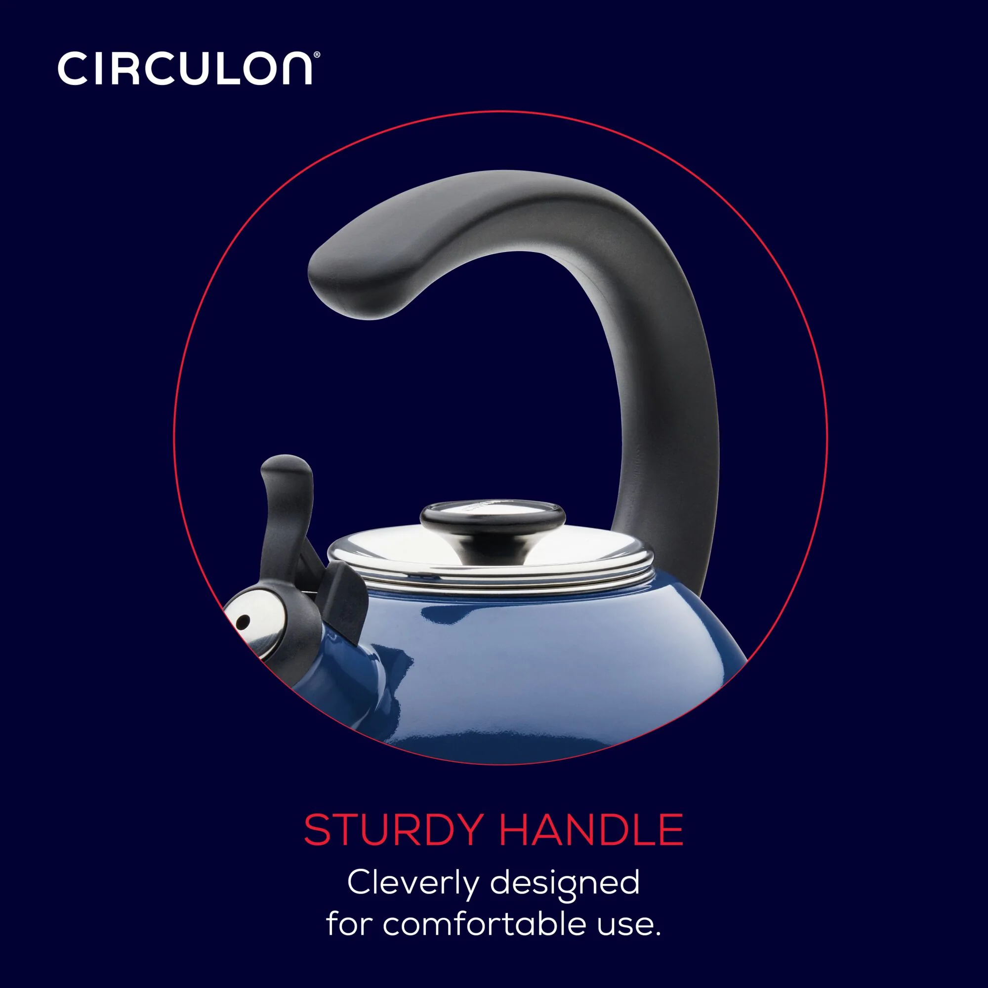 2-Quart Whistling Teakettle with Flip-Up Spout - Image 34