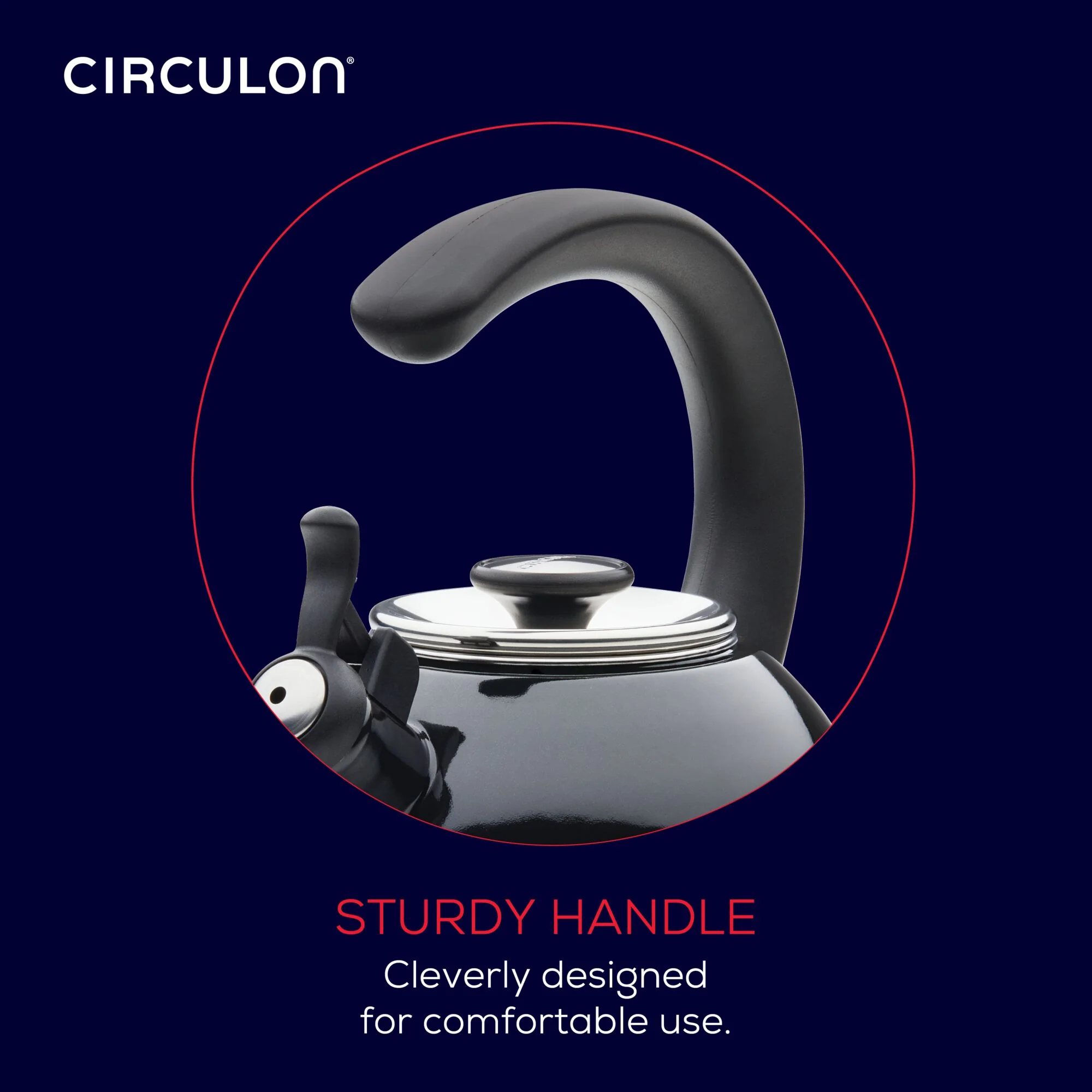 2-Quart Whistling Teakettle with Flip-Up Spout - Image 6