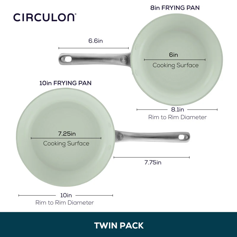 Ceramic Nonstick 2-Piece Skillet Set - Image 4