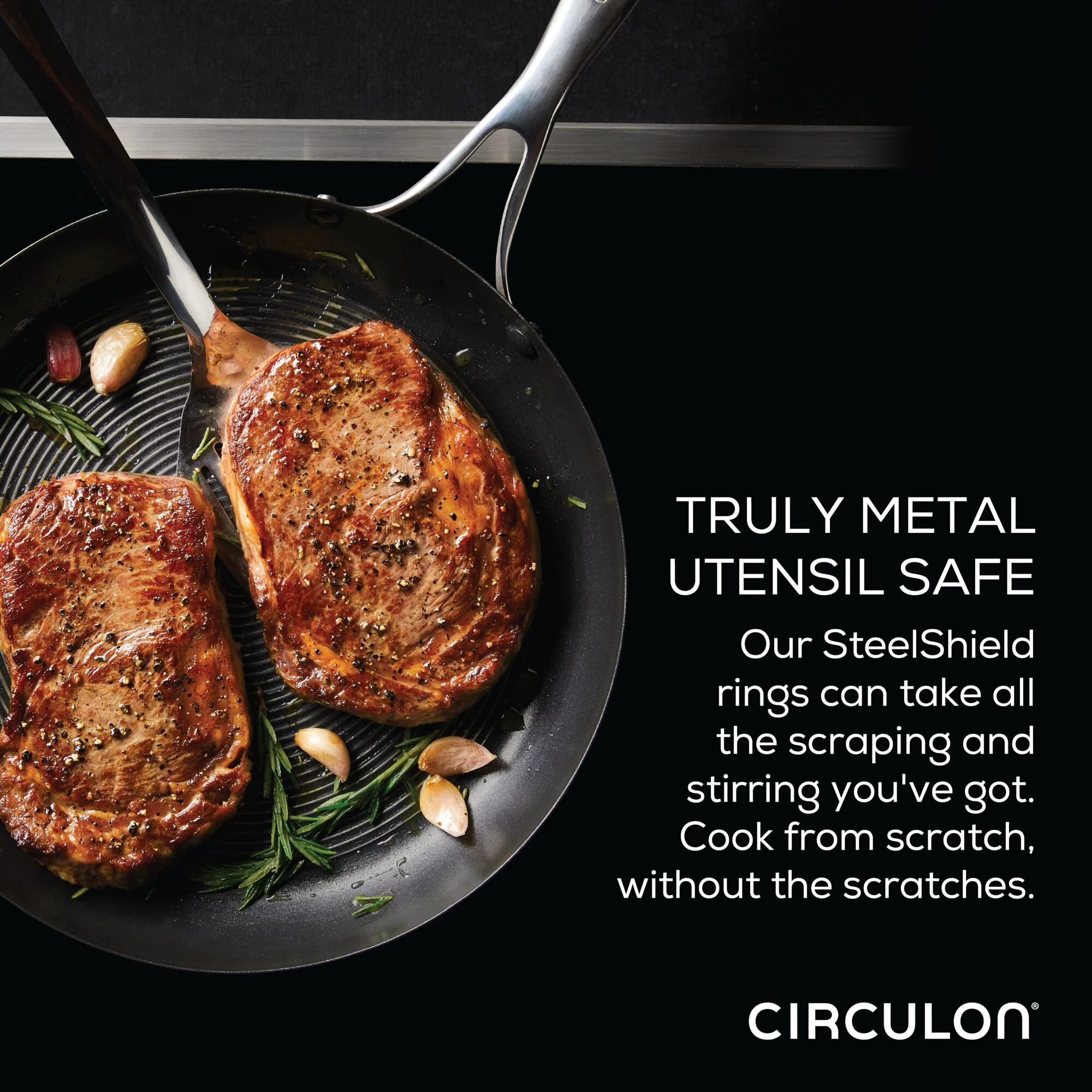 8" & 10.25" Hybrid Stainless Steel Open Frying Pans - Image 5