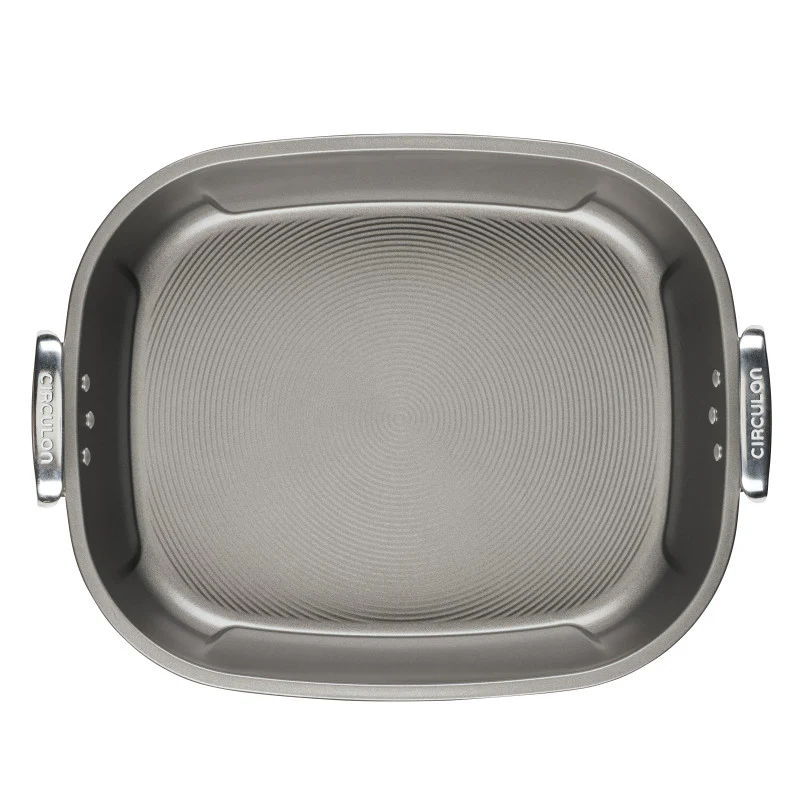 Nonstick 18-inch by 15-inch Oval Roaster with Rack - Image 5