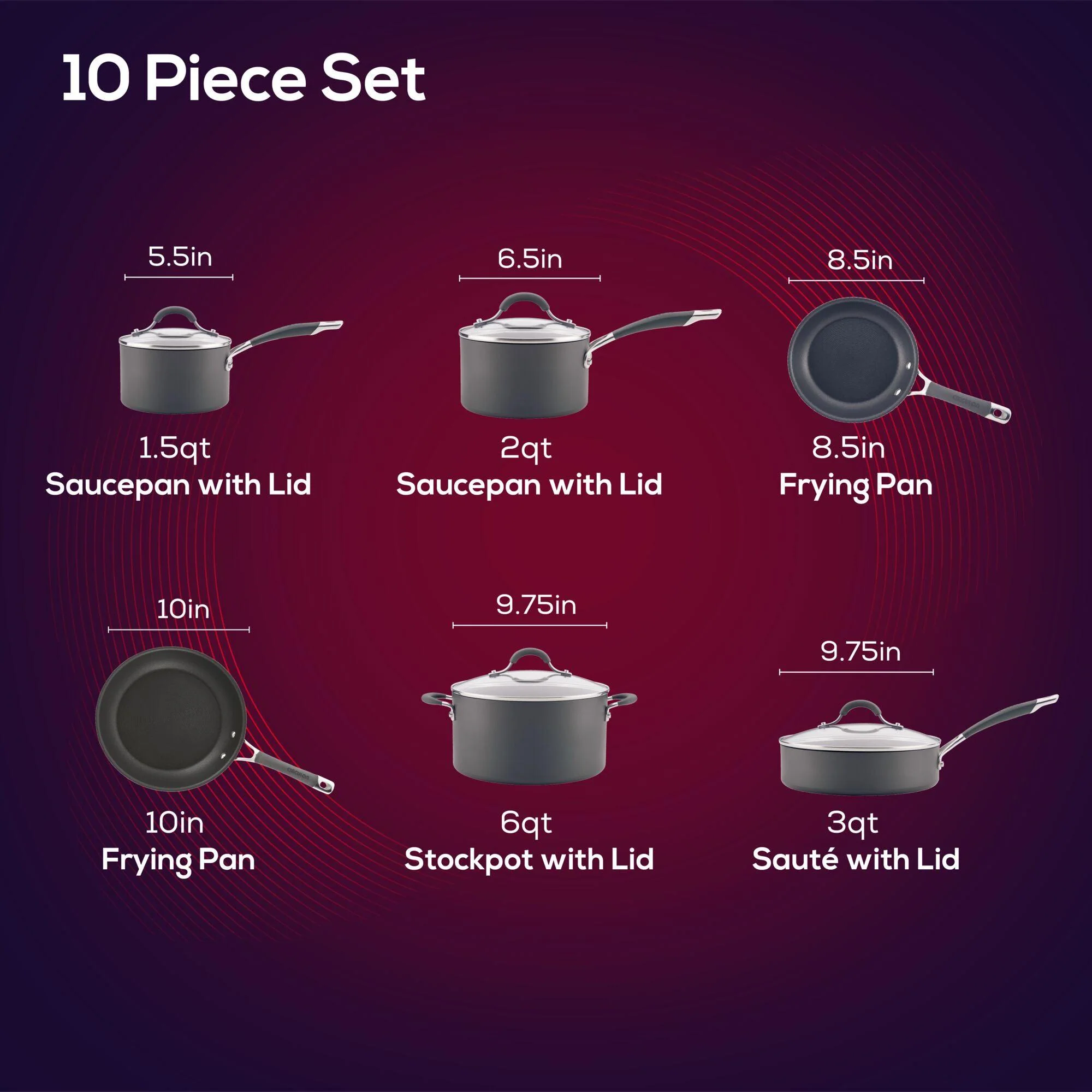 10-Piece Nonstick Cookware Set - Image 7