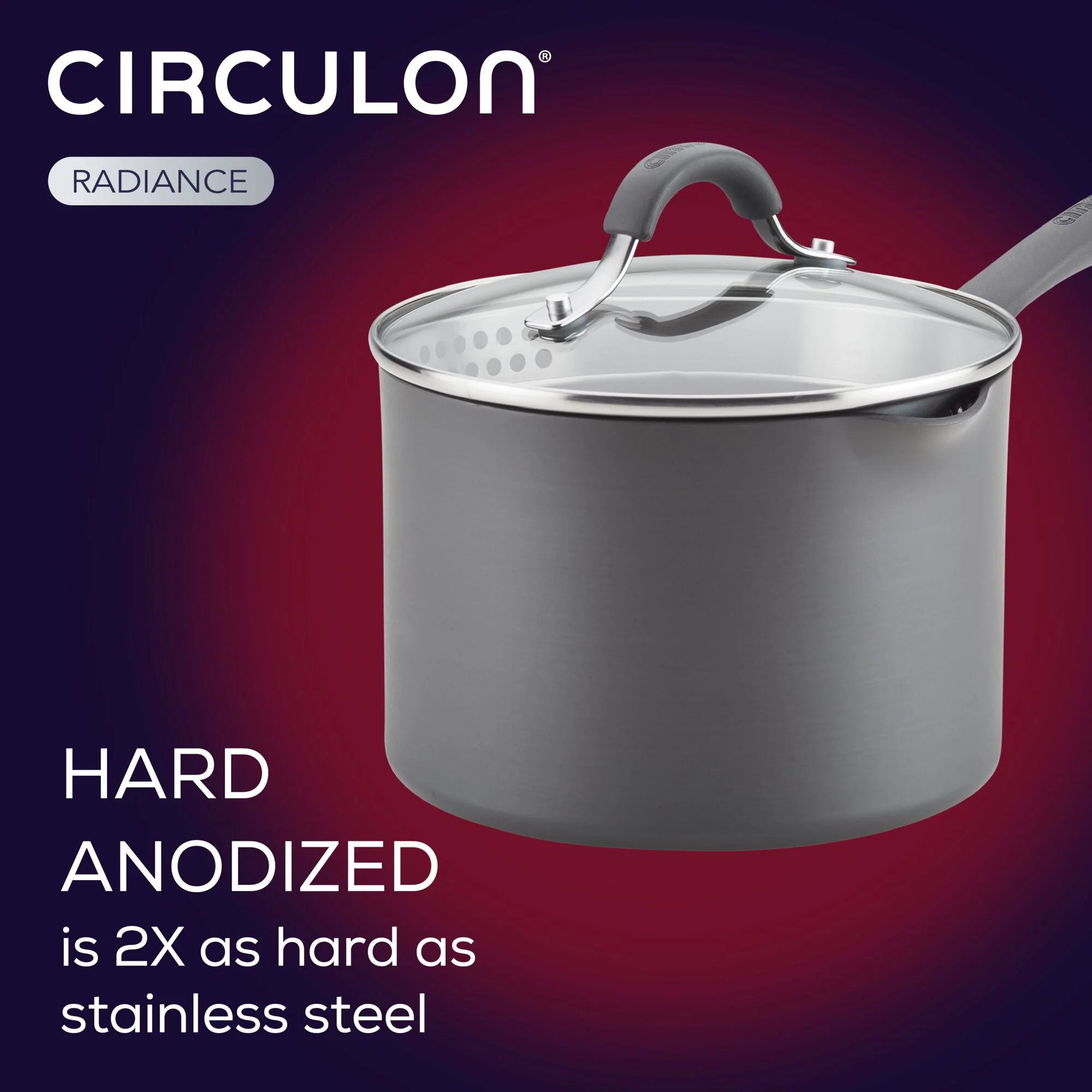 3-Quart Nonstick Straining Saucepan - Image 4