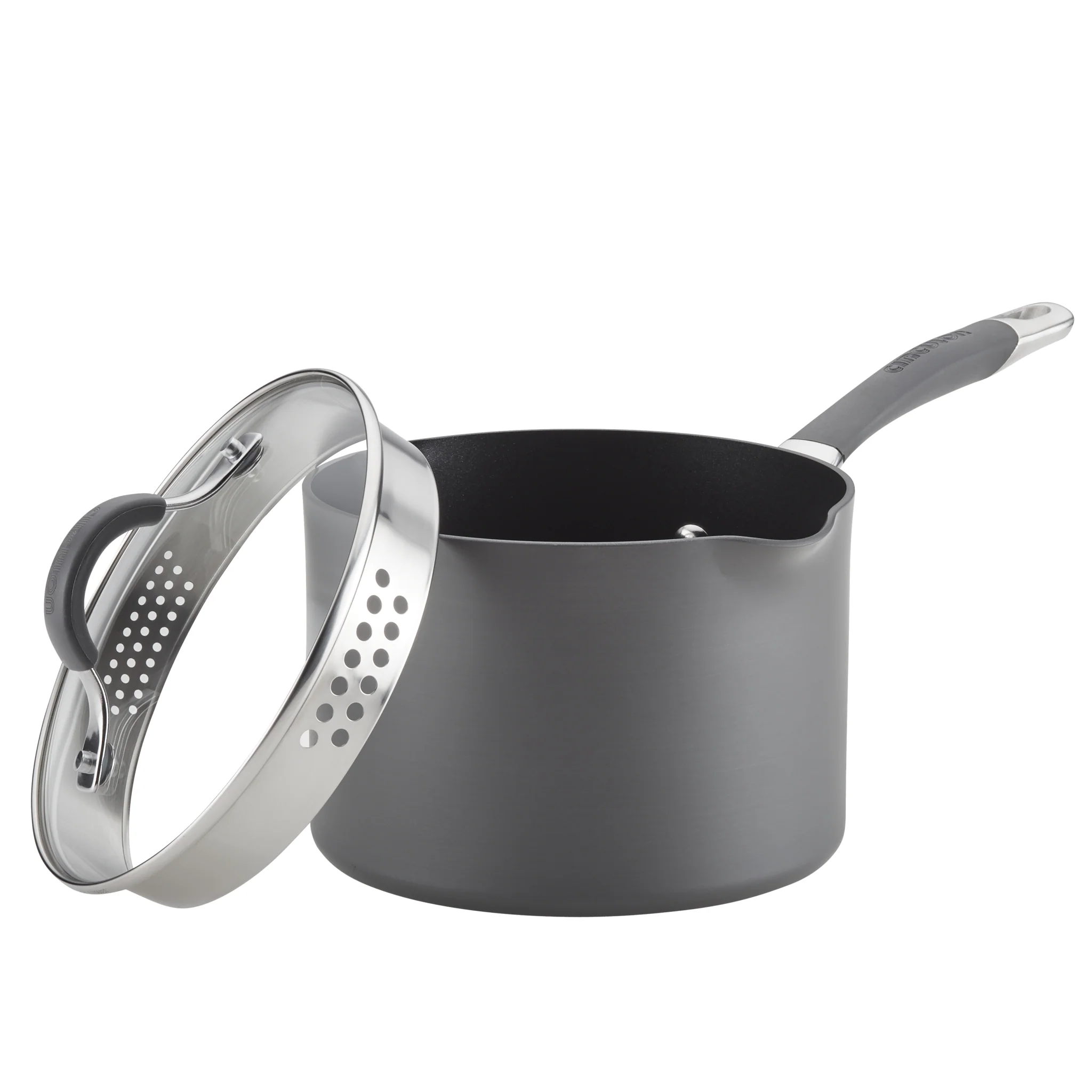 3-Quart Nonstick Straining Saucepan - Image 9
