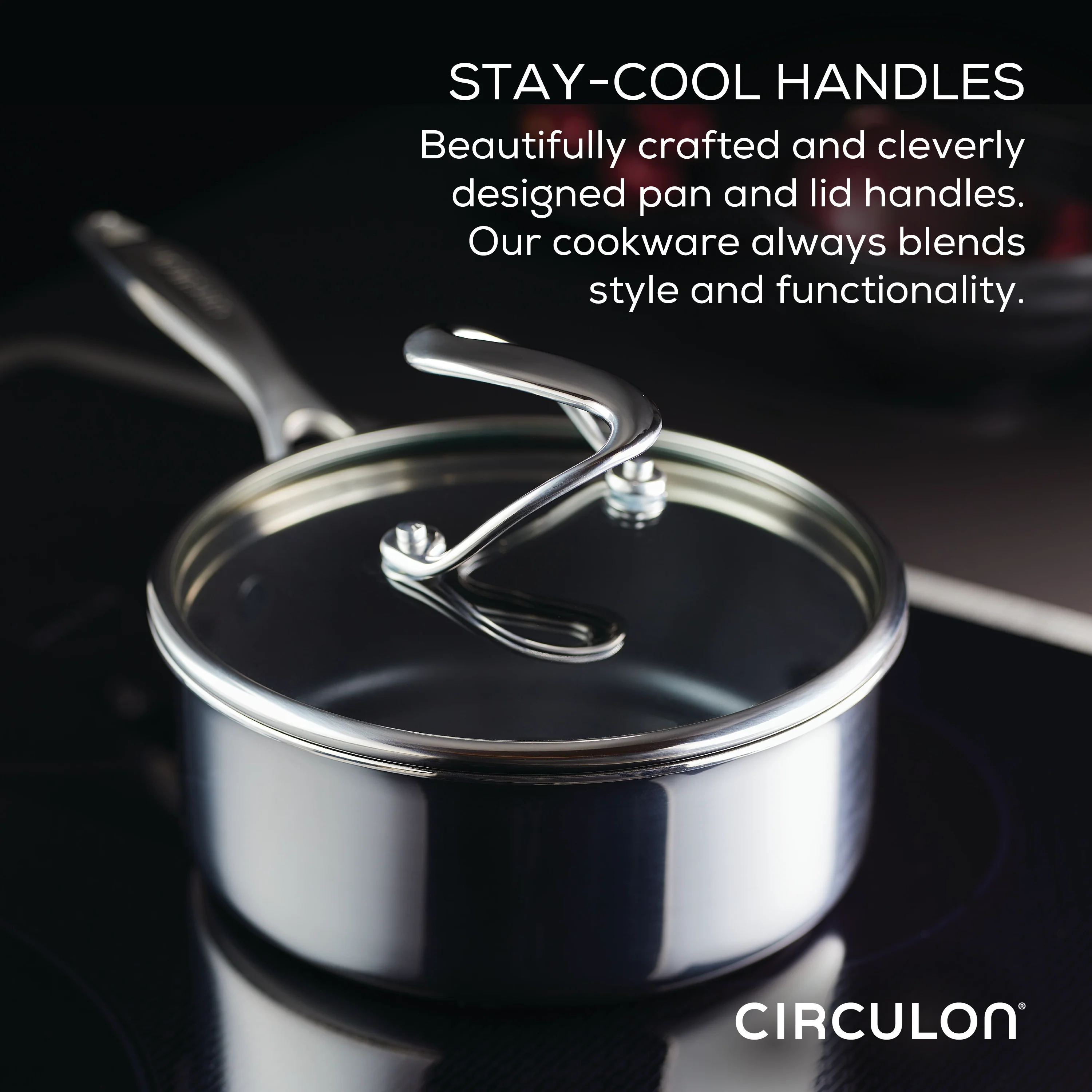 11-Piece Clad Stainless Steel and Hybrid Nonstick Cookware Set - Image 12