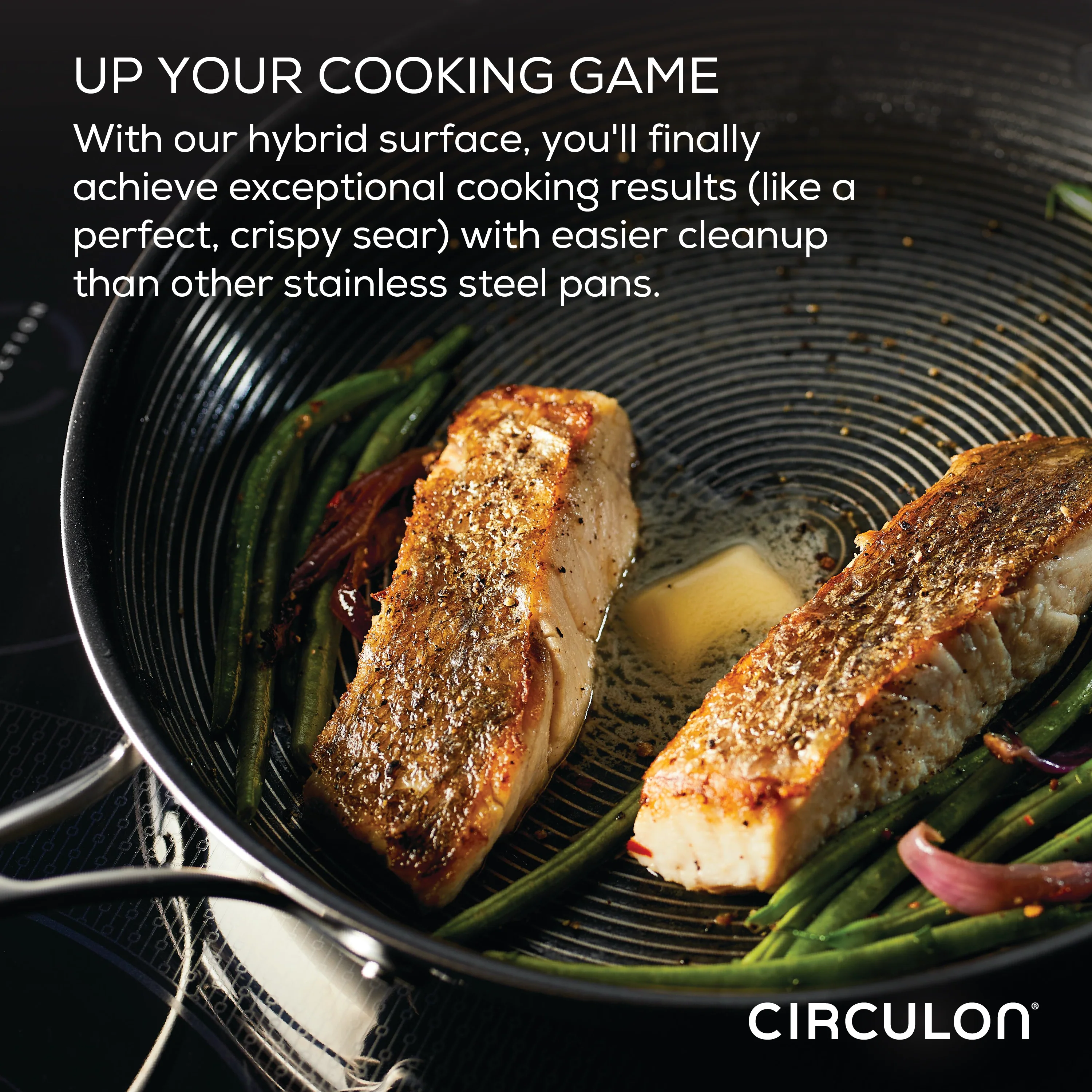 11-Piece Clad Stainless Steel and Hybrid Nonstick Cookware Set - Image 9