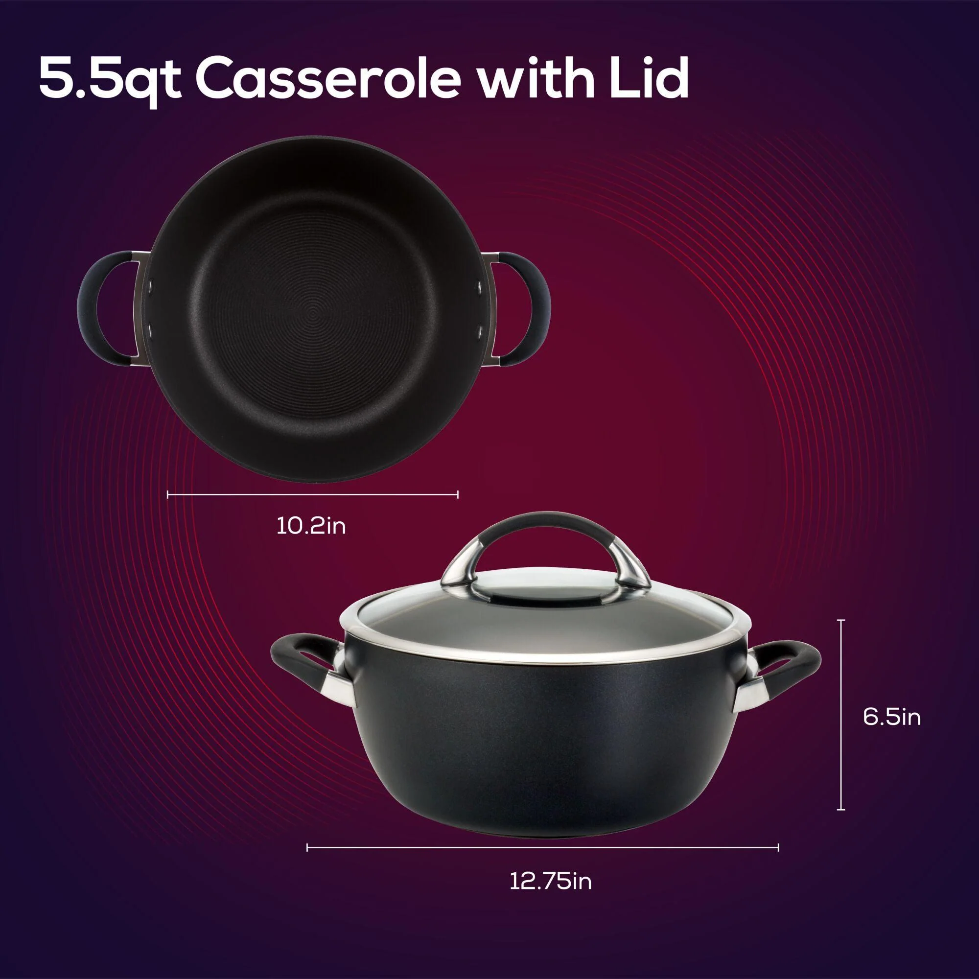 5.5-Quart Nonstick Casserole - Image 8